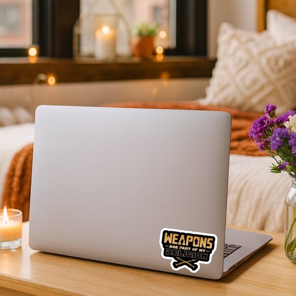 Star Wars The Mandalorian Weapons Are My Religion For Laptops & Electronics - Picture 2 of 7